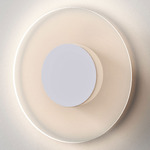 Halftone Wall Sconce - White / Clear
