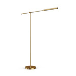 Astrid Floor Lamp - Vintage Brass / Clear