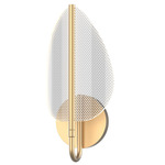 Flora Wall Sconce - Brass / Clear