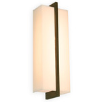 Via LED Surface Mount - Dark Stained Walnut / Frosted