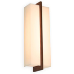 Via LED Surface Mount - Walnut / Frosted