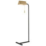 Argentat Floor Lamp - Black / Brass