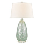 Bayside Blues Table Lamp - Mint Green / White