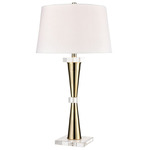 Brandt Table Lamp - Gold / White