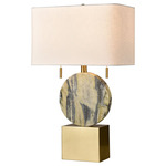 Carrin Table Lamp - Brass / White