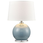 Culland Table Lamp - Blue / White