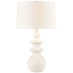 Depiction Table Lamp - White / White