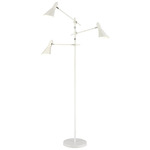 Sallert Floor Lamp - White / White