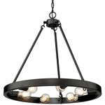 Castile Chandelier - Matte Black