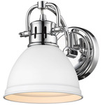 Duncan Wall Light - Chrome / Matte White / Matte White