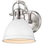 Duncan Wall Light - Pewter / Matte White / Matte White