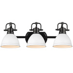 Duncan Bathroom Vanity Light - Matte Black / Matte White / Matte White