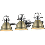 Duncan Bathroom Vanity Light - Chrome / Aged Brass / Aged Brass