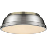 Duncan Ceiling Light - Aged Brass / Pewter / Pewter