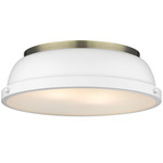 Duncan Ceiling Light - Aged Brass / Matte White / Matte White