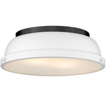 Duncan Ceiling Light - Matte Black / Matte White / Matte White