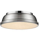 Duncan Ceiling Light - Chrome / Pewter / Pewter