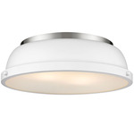 Duncan Ceiling Light - Pewter / Matte White / Matte White
