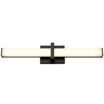 Elon Bathroom Vanity Light - Matte Black / Opal