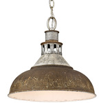 Kinsley Pendant - Aged Galvanized Steel / Antique Rust