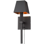 Messina Wall Sconce - Matte Black / Copper