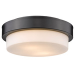 Morgon Ceiling Light - Matte Black / Opal
