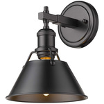 Orwell Straight Arm Wall Sconce - Matte Black / Matte Black