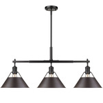 Orwell Linear Pendant - Matte Black / Rubbed Bronze / Rubbed Bronze