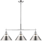 Orwell Linear Pendant - Chrome / Pewter / Pewter