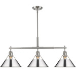 Orwell Linear Pendant - Pewter / Chrome / Chrome