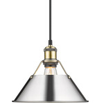 Orwell Pendant - Aged Brass / Chrome