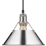 Orwell Pendant - Pewter / Chrome