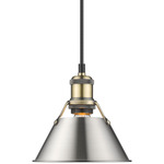 Orwell Pendant - Aged Brass / Pewter