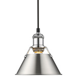 Orwell Pendant - Chrome / Pewter