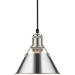 Orwell Pendant - Pewter / Chrome