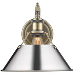 Orwell Wall Light - Aged Brass / Chrome