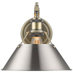Orwell Wall Light - Aged Brass / Pewter