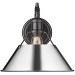 Orwell Wall Light - Matte Black / Chrome