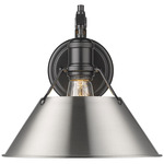 Orwell Wall Light - Matte Black / Pewter