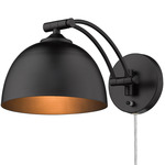 Rey Swing Arm Wall Sconce - Matte Black / Matte Black / Matte Black