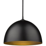 Zoey Pendant - Matte Black / Matte Black