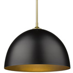 Zoey Pendant - Olympic Gold / Matte Black