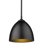 Zoey Mini Pendant - Matte Black / Matte Black