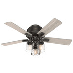 Hartland Low Profile Ceiling Fan - Noble Bronze / Light Gray Oak