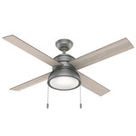 Loki Ceiling Fan - Matte Silver / Light Gray Oak / Warm Grey Oak