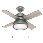 Loki Ceiling Fan - Matte Silver / Light Gray Oak / Warm Grey Oak