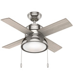 Loki Ceiling Fan - Brushed Nickel / Light Gray Oak / Warm Grey Oak