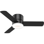 Minimus Ceiling Fan with Light - Matte Black / Matte Black / American Walnut