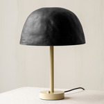 Dome Table Lamp - Bone / Black Clay