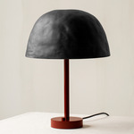 Dome Table Lamp - Oxide Red / Black Clay